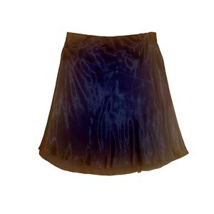 H&M Navy Satin Skirt